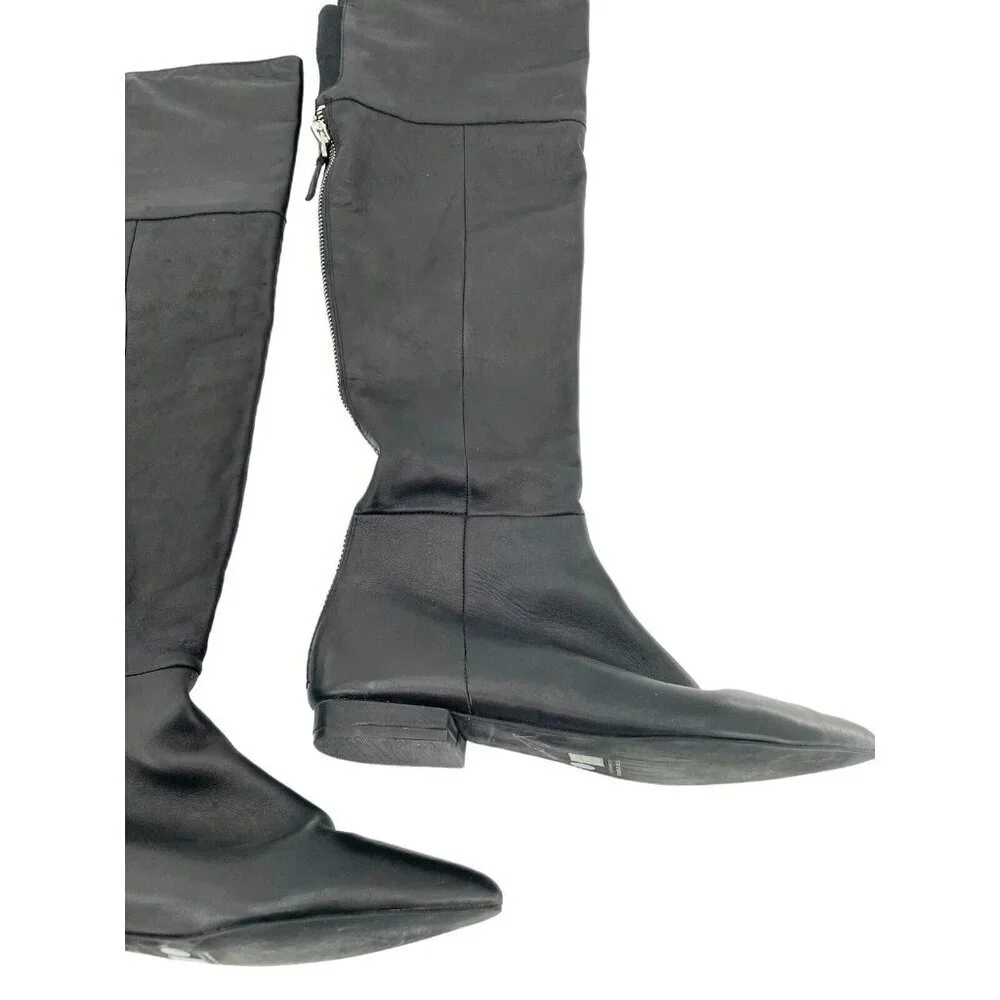 Chinese Laundry Over the Knee Boot Kristin Cavallari Black Leather SZ 8